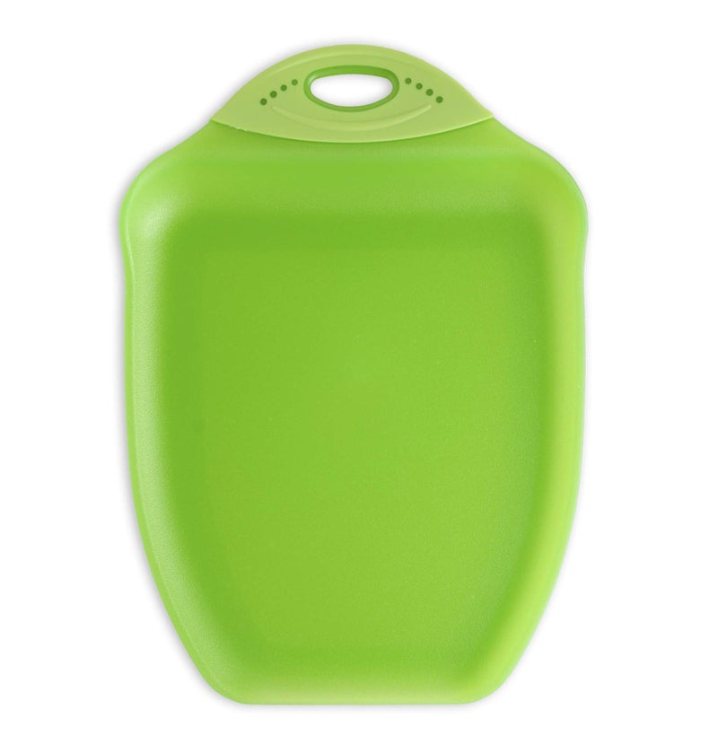 Dexas Chop & Scoop Cutting Board, 9.5 by 13 inches, Solid Green, 322-J383 - Image 1
